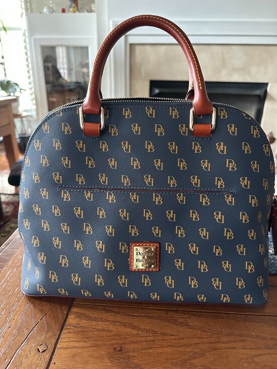 Dooney and Bourke Handbags - Dooney and Bourke Gretta  blue domed satchel